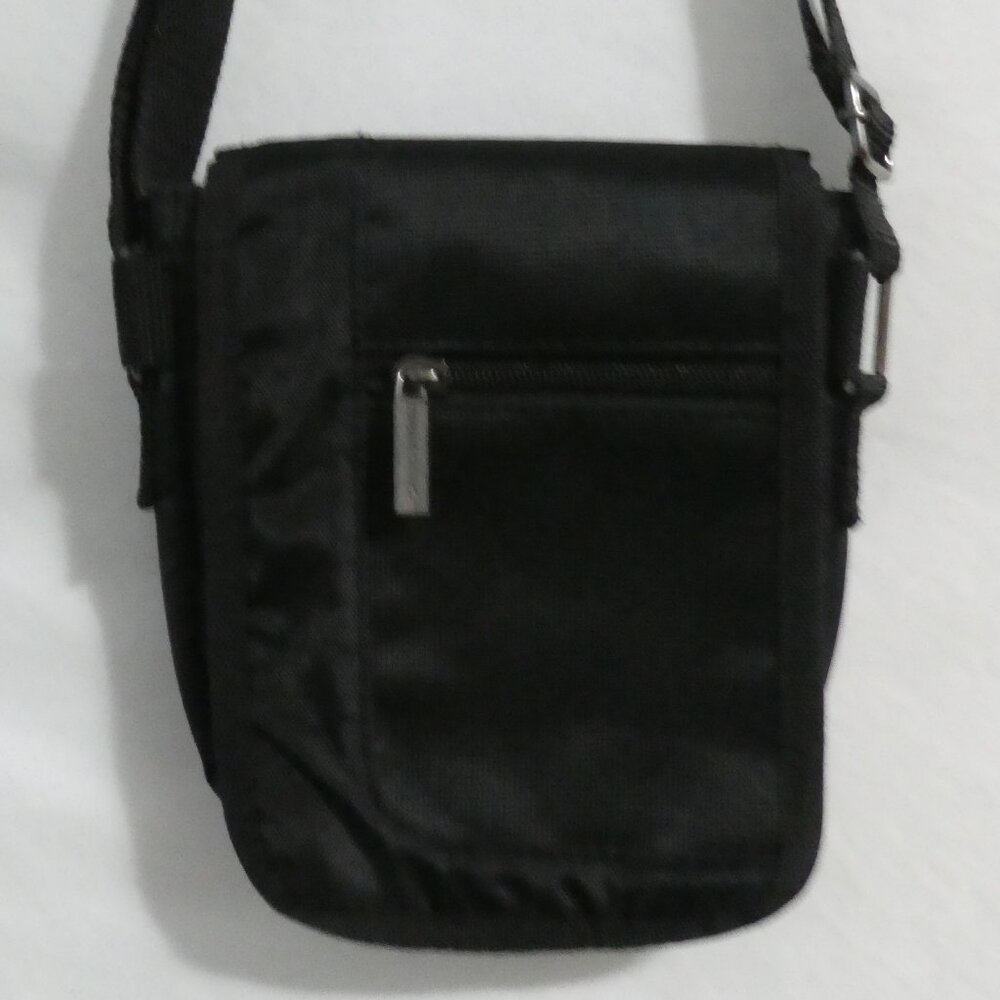 MAINSTAYS | Black Nylon Shoulder Crossbody Camera / Cellphone Bag | NWOT